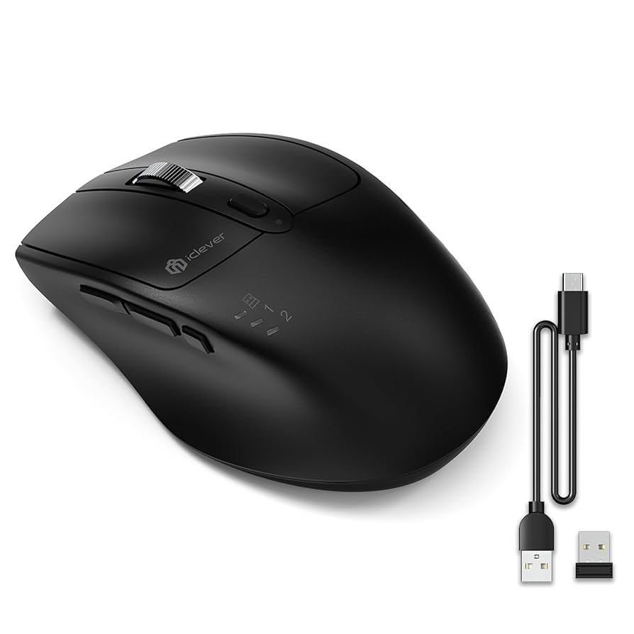 Amazon | iClever ワイヤレスマウス 無線マウス bluetooth